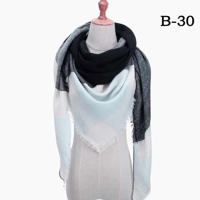 Designer 2021 knitted spring winter women scarf plaid warm cashmere scarves shawls luxury brand neck bandana pashmina lady wrap b30