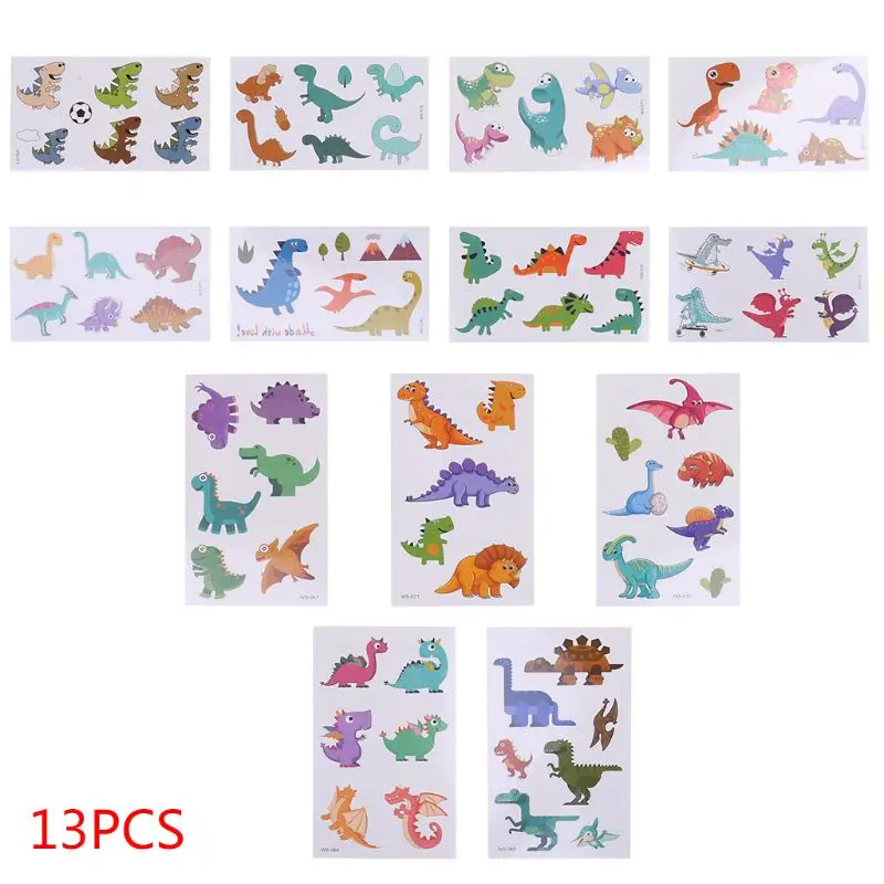 

10 Sheets Temporary Animal Tattoos for Kids Children Jungle Zoo Party Supply Stickers