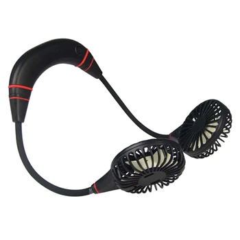

Portable USB Rechargeable Neckband Lazy Neck ing Dual Cooling