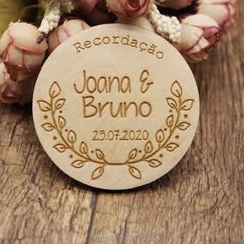 

Floral Wreath Save the Date, Wooden Save the Date Magnet, Minimal Save the Date, Modern Save the Date, Daisy Save the Date Magne