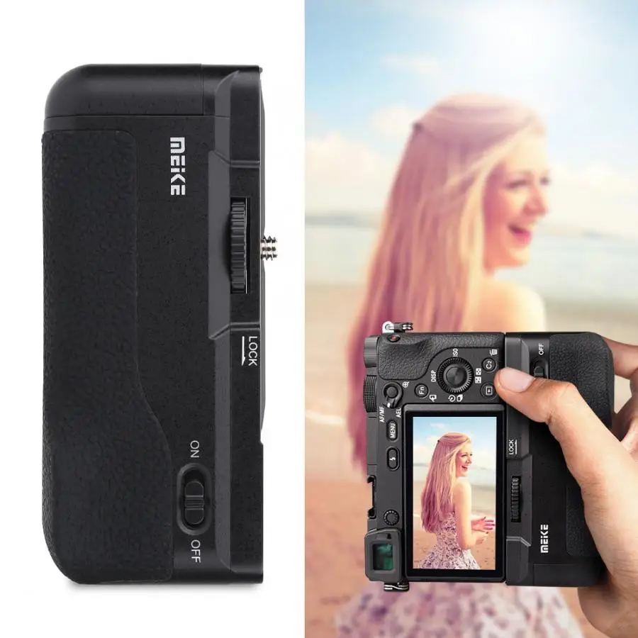 Батарейный блок MEIKE для камеры sony a6300/a6000 DSLR контроллер DSLR аксессуары для камеры профессиональная Замена Вертикальная батарея