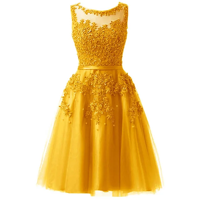 Серые кружевные платья для выпускного вечера с вырезом лодочкой и аппликацией с открытыми плечами торжественное платье с высоким и низким вырезом LX454 больше стилей - Color: Gold