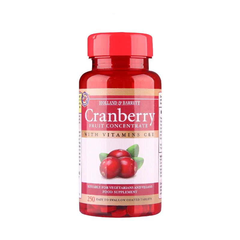 Free shipping cranberry fruit concentrate with vitamins C & E 250 pcsVitamins/Minerals