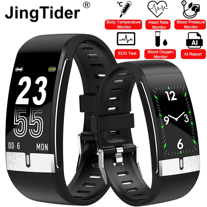 Смарт-браслет E66 с пульсометром тонометром кислородом водостойкий IP68 |