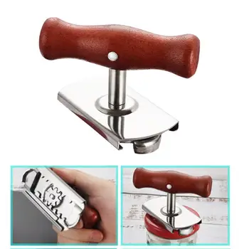

1pc Manual Stainless Steel Easy Can Jar Opener Adjustable 1-4 Inches Cap Lid Openers Tool Kitchen Gadgets Can Openers