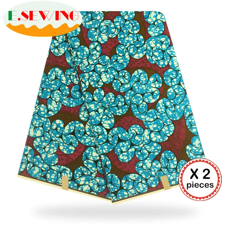 Африканская восковая ткань с принтом Анкара для шитья Анкара африканская ткань 12 ярдов нигерийская хлопковая ткань Гана для платья 81023