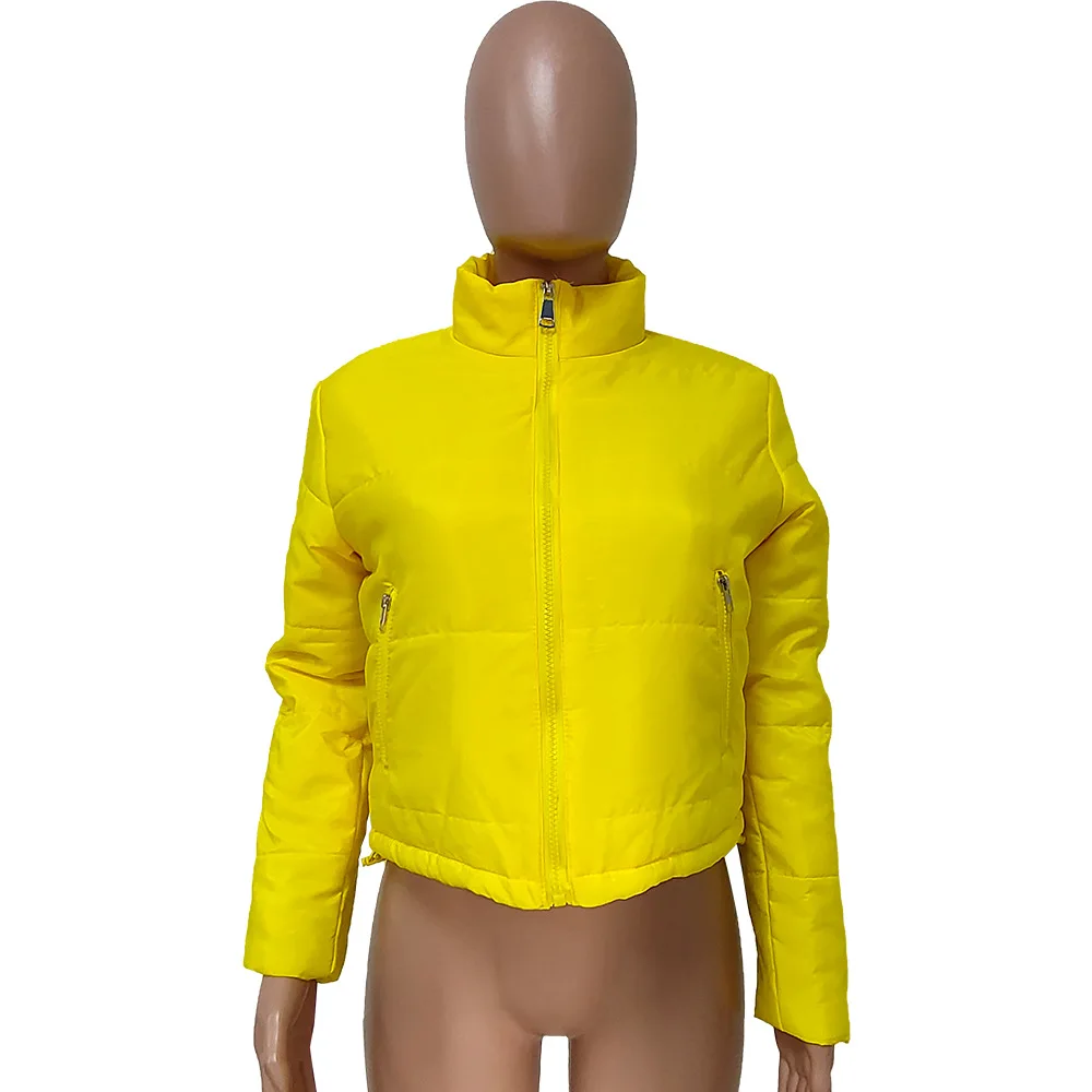 manteau d'hiver jaune pour femme