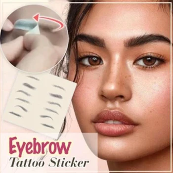 

Magic 4D Hair-like Eyebrow Tattoo Sticker False Eyebrows Waterproof 7 Day Lasting Makeup Water-based Eye Brow Stickers Cosmetics