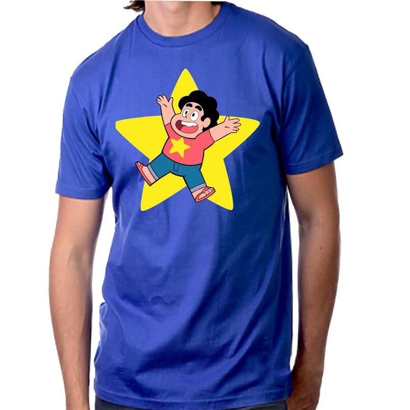 Новая футболка Jumping Steven Universe Star-Steven рубашка &quotВселенная&quot свободный размер Топ