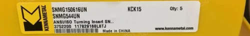 10 шт. KENNAMETAL карбидные вставки SNMG150616UN KCK15