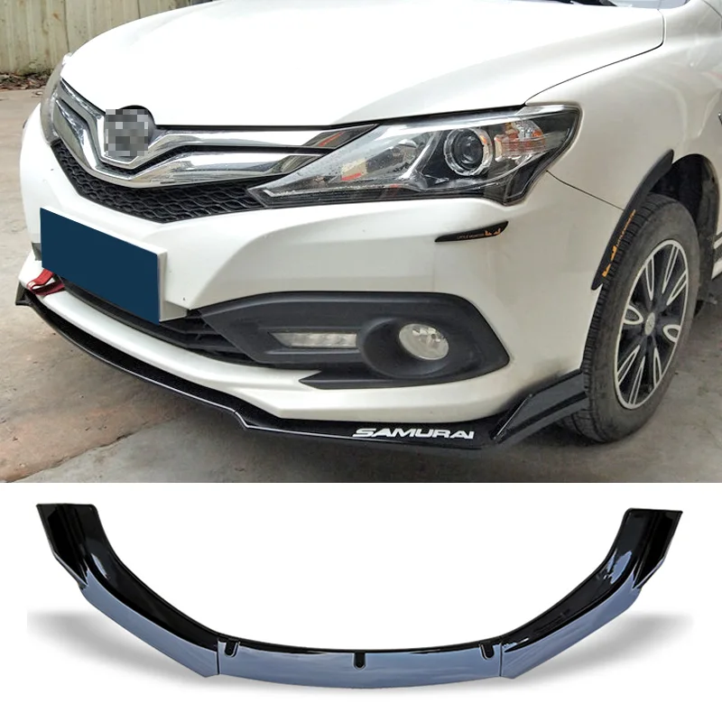 

Front Bumper Spoiler Protector Plate Lip Body Kit Carbon Surface Car Decorative Strip Chin Shovel For BYD F3 2018