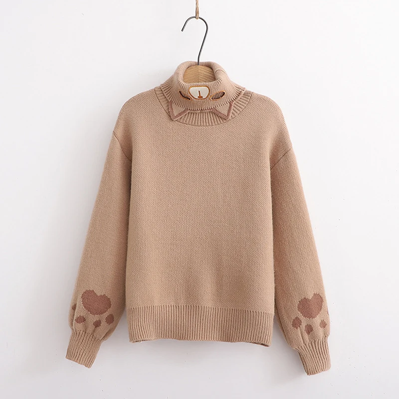 Kawaii Cat Paw Harajuku Knitted Sweater - Limited Edition