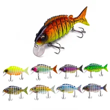 Appât de pêche en sept sections, 10cm/19g, multi segments