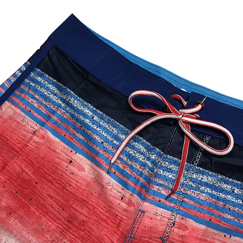 Быстросохнущие мужские пляжные шорты с принтом в полоску Шорты для плавания