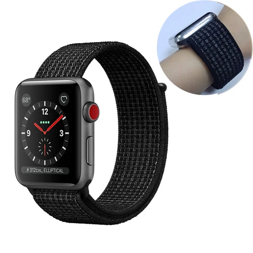10 Ремешок для спортивных часов для apple watch, ремешок 42 мм, 38 мм, версия apple watch 5/4/3/2/1 наручных часов iwatch, ремешок 44 мм 40 мм двухслойный нейлоновый переплет ремешок для часов - Цвет ремешка: 10