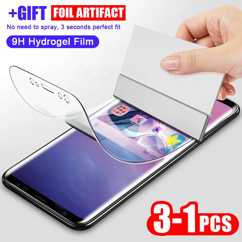 

3Pcs Screen Protector For Samsung S9 S8 S10 Plus S10E S7 Edge Hydrogel Film For Galaxy Note 10 Plus 9 8 Full Soft Film Not Glass