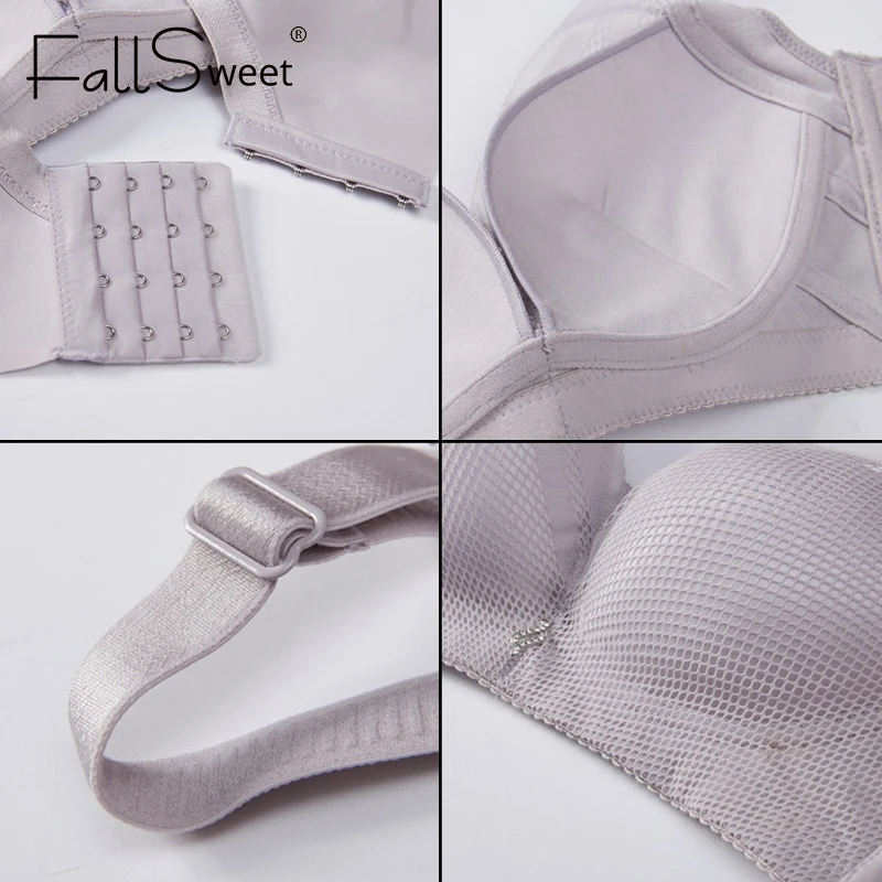 FallSweet, кружевной бюстгальтер для женщин, без косточек, пуш-ап, сексуальный, комфортный, женское нижнее белье