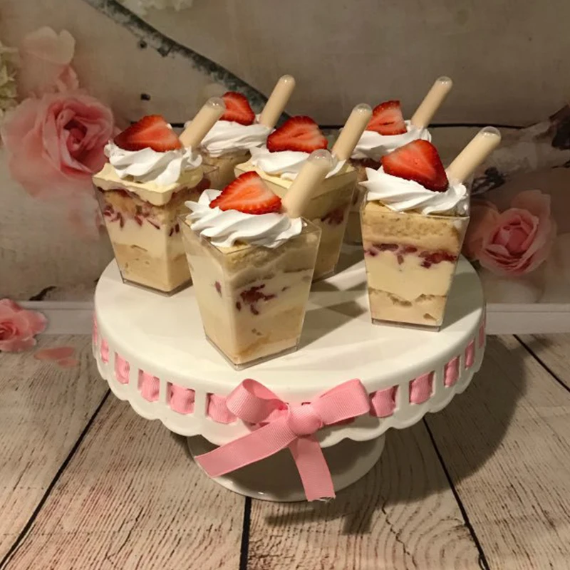 

50/100pcs Plastic Squeeze Pipettes Transfer Dropper Disposable Bakeware Cake Decorations DIY Baking Tools for Cupcake Ice Cream