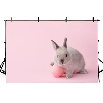 

Customized Red-eyed Rabbit photography backdrop vinyl cloth or premium washable cloth for children portrait photo background