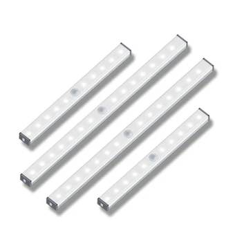 

Motion Sensor Night Light Portable USB Charging Cabinet Table Lights Induction Night Lamp Light Sensitive Corridor Wall Lamp