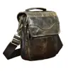 Quality Original Leather Casual Shoulder Messenger bag Cowhide Fashion Cross-body Bag 8″ Pad Tote Mochila Satchel bag 144