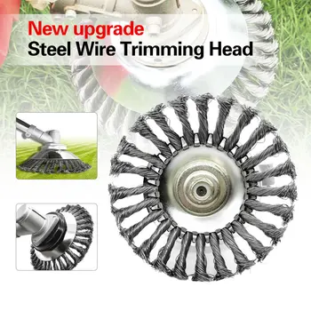 

155mm/200mm Steel Wire Trimmer Head Grass Brush Cutter Dust Removal Weeding Plate for Lawnmower Drop shipping