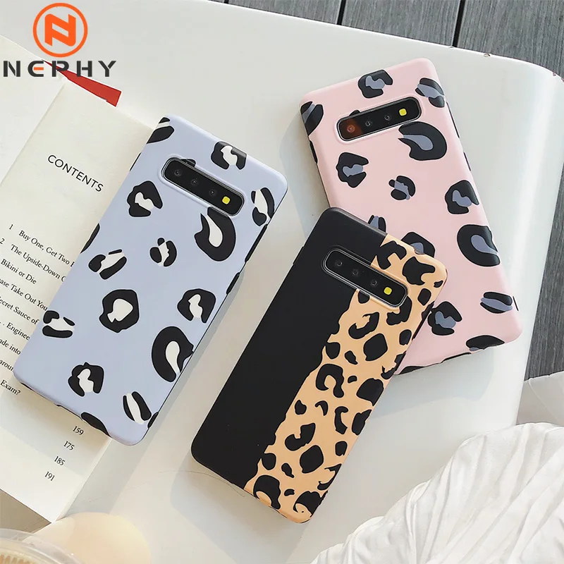 

Luxury 3D Leopard Silicon Case For Samsung Galaxy S8 Plus Samsung S9 S10 Plus Note 8 Note 9 Cell Phone Ultra thin Colo Cover TPU