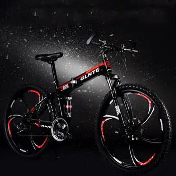 

Mountain Bike Hot Sale 26 Inch 21 Speed Double Disc Brake Folding Speed Aluminum Alloy Rim Road Bike Racing Bicycle