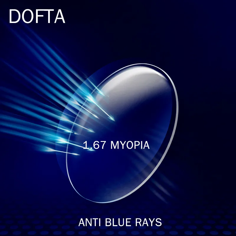 DOFTA сплава очки рамки Для мужчин женские рецепта Eyeglasse ацетат Винтаж квадратный близорукость оправы для очков безвинтовое PJ7006 - Цвет оправы: 1.67 anti blue
