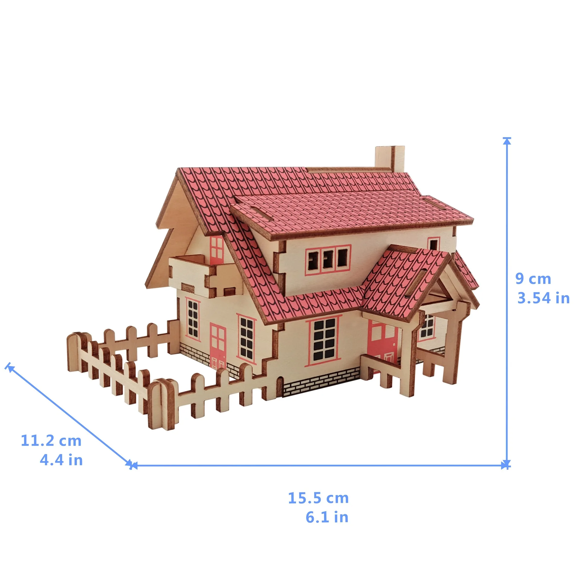 Ранчо Дом DIY 3D деревянные головоломки деревянные ремесла сборки набор резки деревянные игрушки для Рождественский подарок 3231