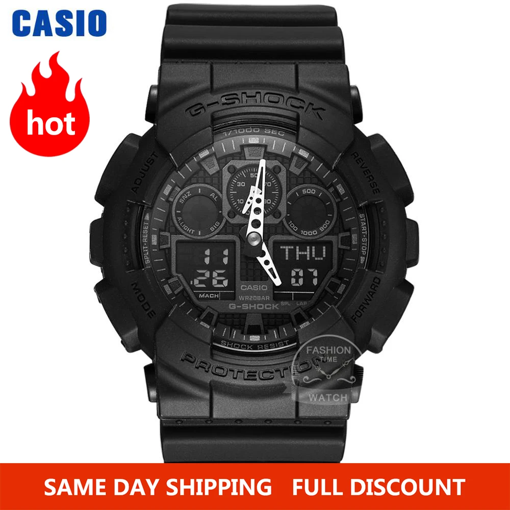 Мужские часы Casio G-SHOCK топ роскошный комплект LED военный хронограф relogio цифровые