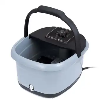 

Electric Foot Spa Bath Massager Rolling Vibration Heat Electric Oxygen Bubbles Foot Massage For Relieve Pressure Relaxation 220V