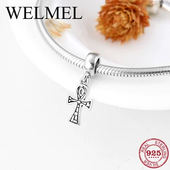 

Fashion trend 925 Sterling Silver DIY like crosses shape fine Pendants beads Fit Original European Charm Bracelet Jewelry making
