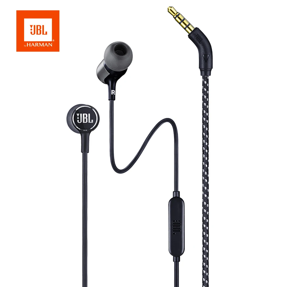 JBL LIVE100 In Ear Headphones 3 5mm Wired Stereo Deep Bass Sound Music Earphones Sports Earbuds Live 100 Sports Headset With Mic