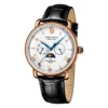Mens Watch, Quartz Watches Men's Wristwatch Moon Phrase Calendar Leather Strap Waterproof Dress Watches for Men Luxury ► Photo 2/6