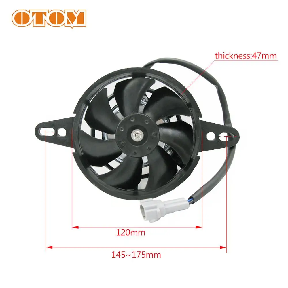 4inch 120mm OTOM Универсальный мотоциклетный радиатор охлаждающий вентилятор масляный кулер для воды электрический вентилятор 4 дюймов 5 дюймов для всех Dirt Bike Мотокросс ATV - Цвет: 4inch 120mm
