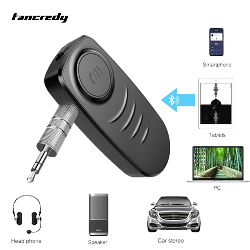 

Portable 5.0 Bluetooth Hands Free Music Audio Receiver Wireless Bluetooth Aux Receiver Adapter Bluetooth Handsfree Car Kit