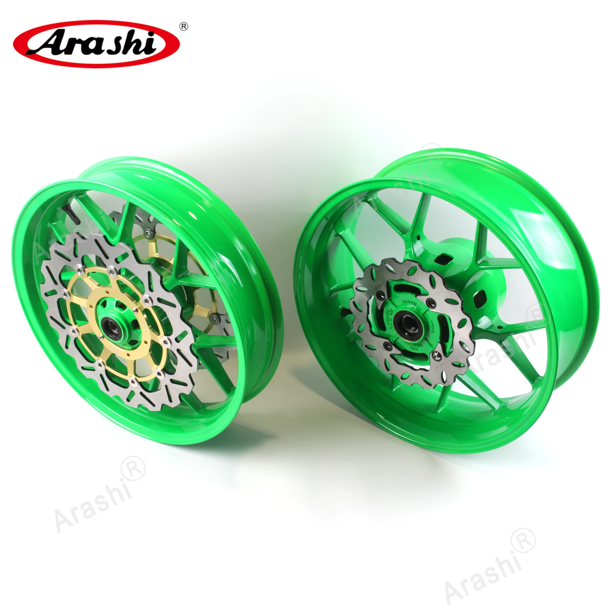 

Arashi Front Rear Wheel Rim Tire Hub Brake Disc Set For HONDA CBR600RR 2007-2017 CBR 600 RR CBR600 600RR 2014 2015 2016 2017