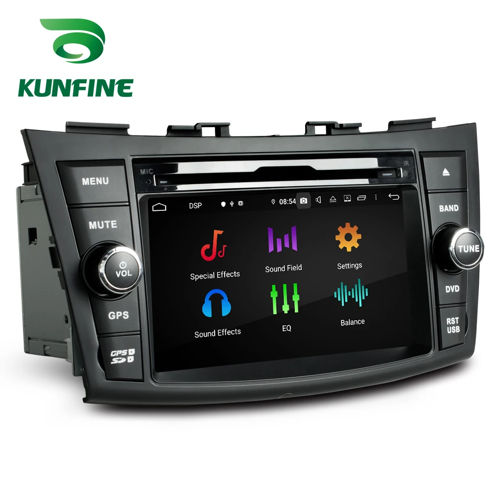 Excellent Android 9.0 Octa Core 4GB RAM 64GB ROM Car DVD GPS Navigation Multimedia Player Car Stereo for Suzuki Swift 2011-2017 Radio 4