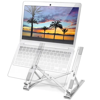

Homemaxs Laptop Stand Foldable 10 Levels Laptop Support Laptop Holder Notebook Computer Stand for Travel