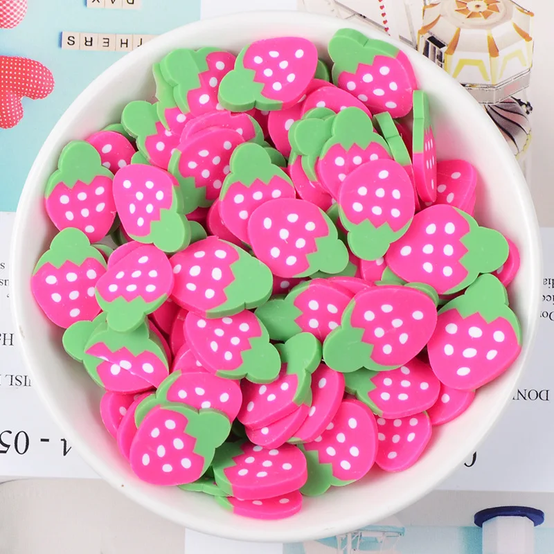 Addition Slime Supplies Accessories Large fruit slice Decoration for Charm Lizun Slime Filler Slime Kids Toys Decoration Gift