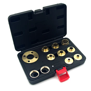 

Electric Wood Milling Pure Copper Bushing Router Bushing Kit Assorted Template Guides with Lock Nuts Axle Sleeve
