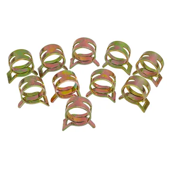 

Clamp Fuel Pipe Clips Parts Set Car Spring Water Pipe Tube Gold Accessory