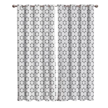 

Moroccan Geometric Checks Floral Window Curtains Scenic Curtains for Living Room Decorative Items Living Room