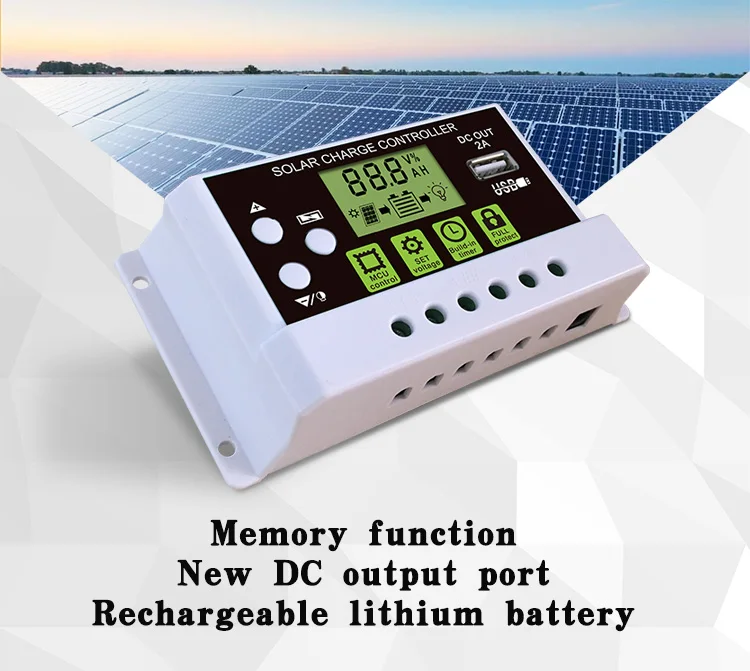 20A 12V 24V Высокое качество авто за максимальной точкой мощности, Солнечный контроллер заряда ШИМ-контроллеры ЖК-дисплей Dual USB 5V Выход обжимной инструмент для солнечной панели РЕГУЛЯТОР