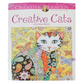 

Creative Haven Creative Cats Colouring Book For Adults Antistress Coloring Book Secret Garden Serie Gift for kid Creative