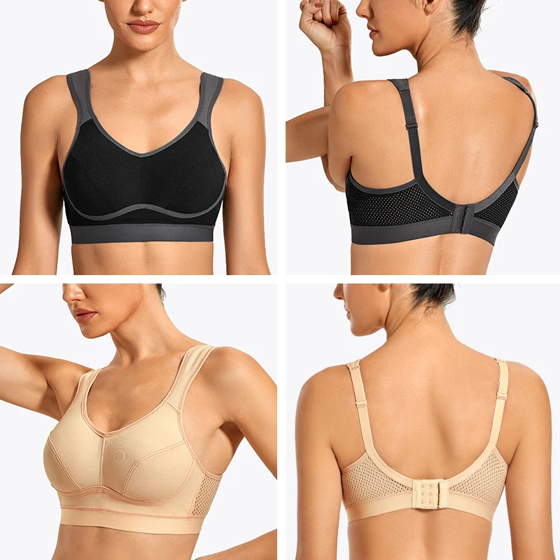 Women Sports Bra High Impact Support Bounce Control Plus Size Workout Fitness Running Lady Bras Female