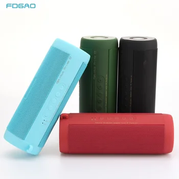 

FDGAO Waterproof Portable Outdoor Bluetooth Speaker Column HD Stereo Bass Wireless Sound Box TF/FM/MP3 Player Speakers With Mic