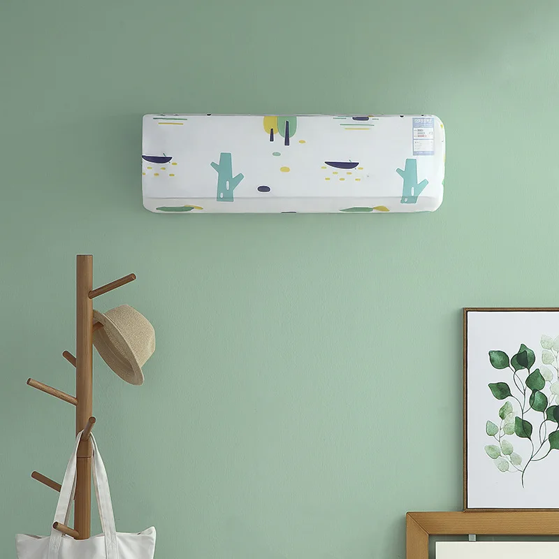 

Home Use Hanging Air Conditioner Cover All Inclusive Protected Air Conditioning Simple Printing Dust Cover For Aire Acondiciona