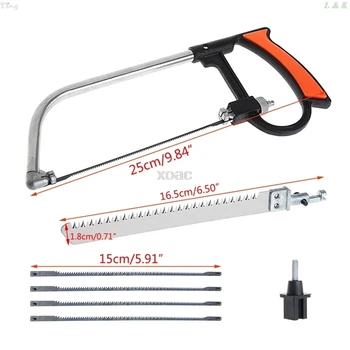 

Mental Saw Hacksaw Hand for Wood Woodworking 6 Blades Multi Purpose Tool Kits M05 dropship